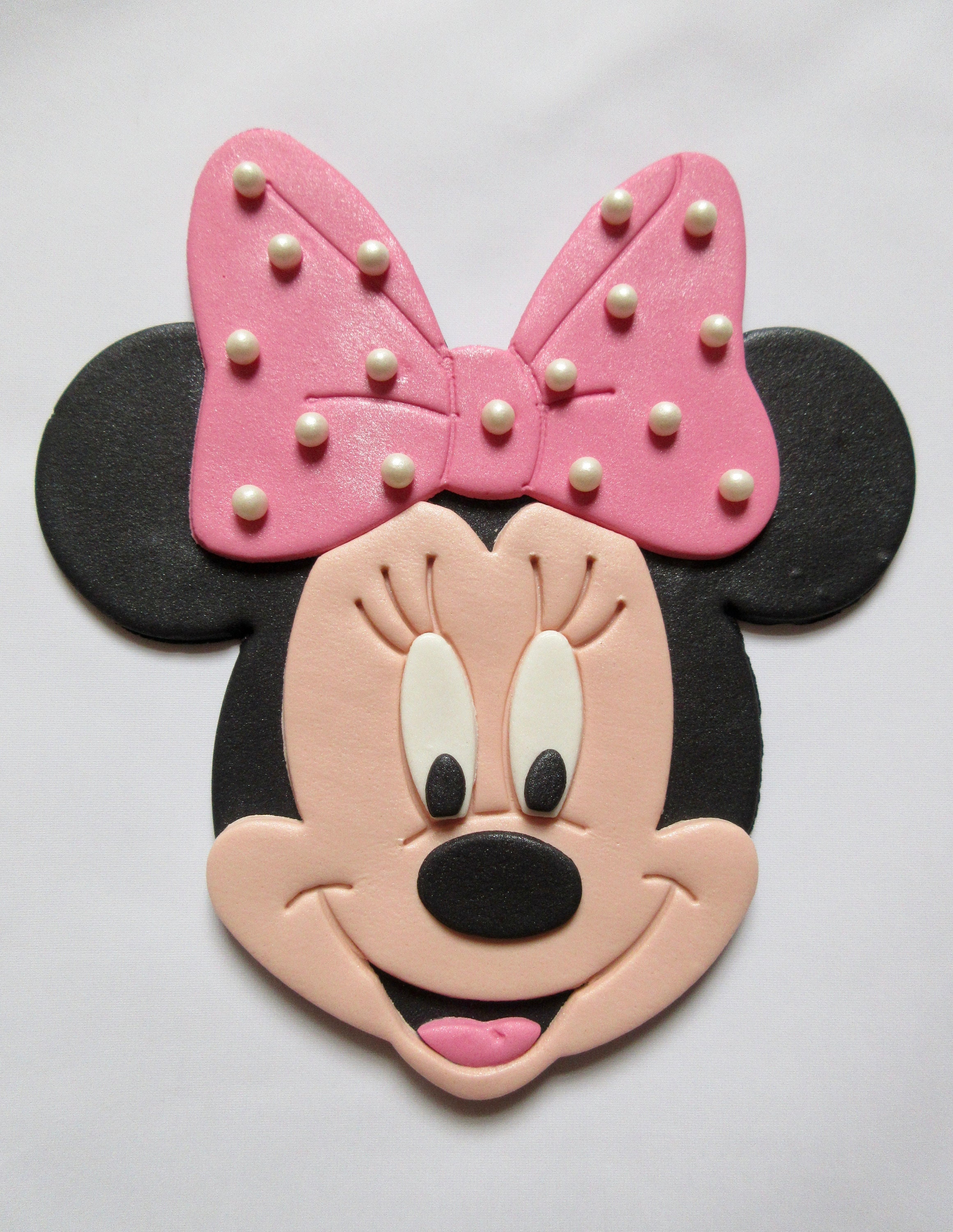 Minnie Mouse Cake Topper. Fondant Minnie Mouse Cake Topper. | Etsy