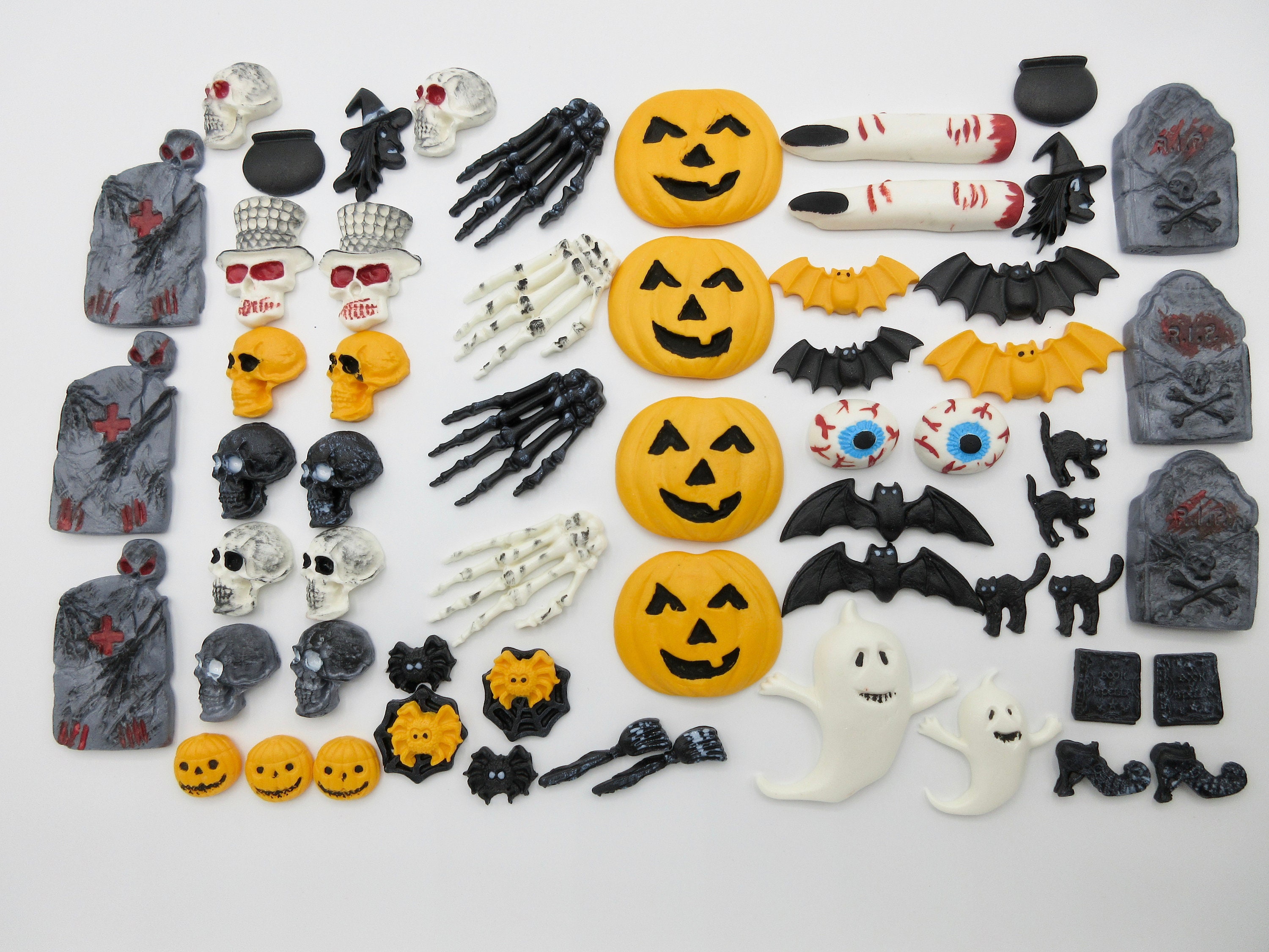 Halloween cake decorations. Edible Halloween cake decorations. Etsy