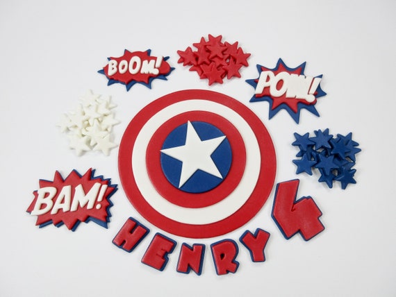 Topper De Gâteau Captain America Et Wonder Woman - Mariage Super-héros - Plastique