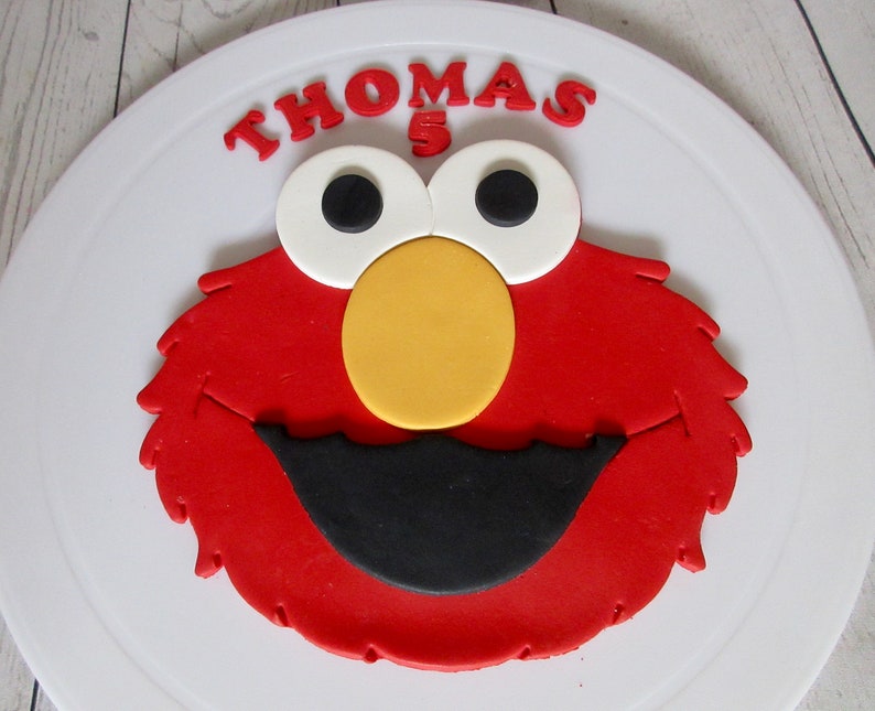 Edible Elmo Cake Topper