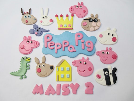 Peppa Pig Pig edible cake topper new birthday party decoration gift new  picture