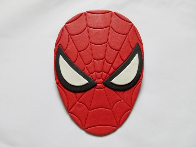 Spiderman Cake Topper. Fondant Spiderman Cake Topper. Etsy UK