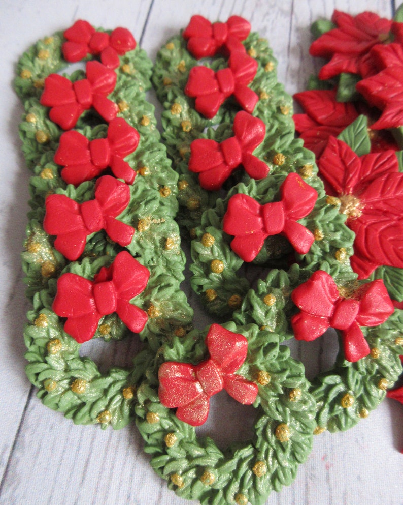 10/20/30/40 Edible Christmas Cake Decorations. Sugar Paste - Etsy UK