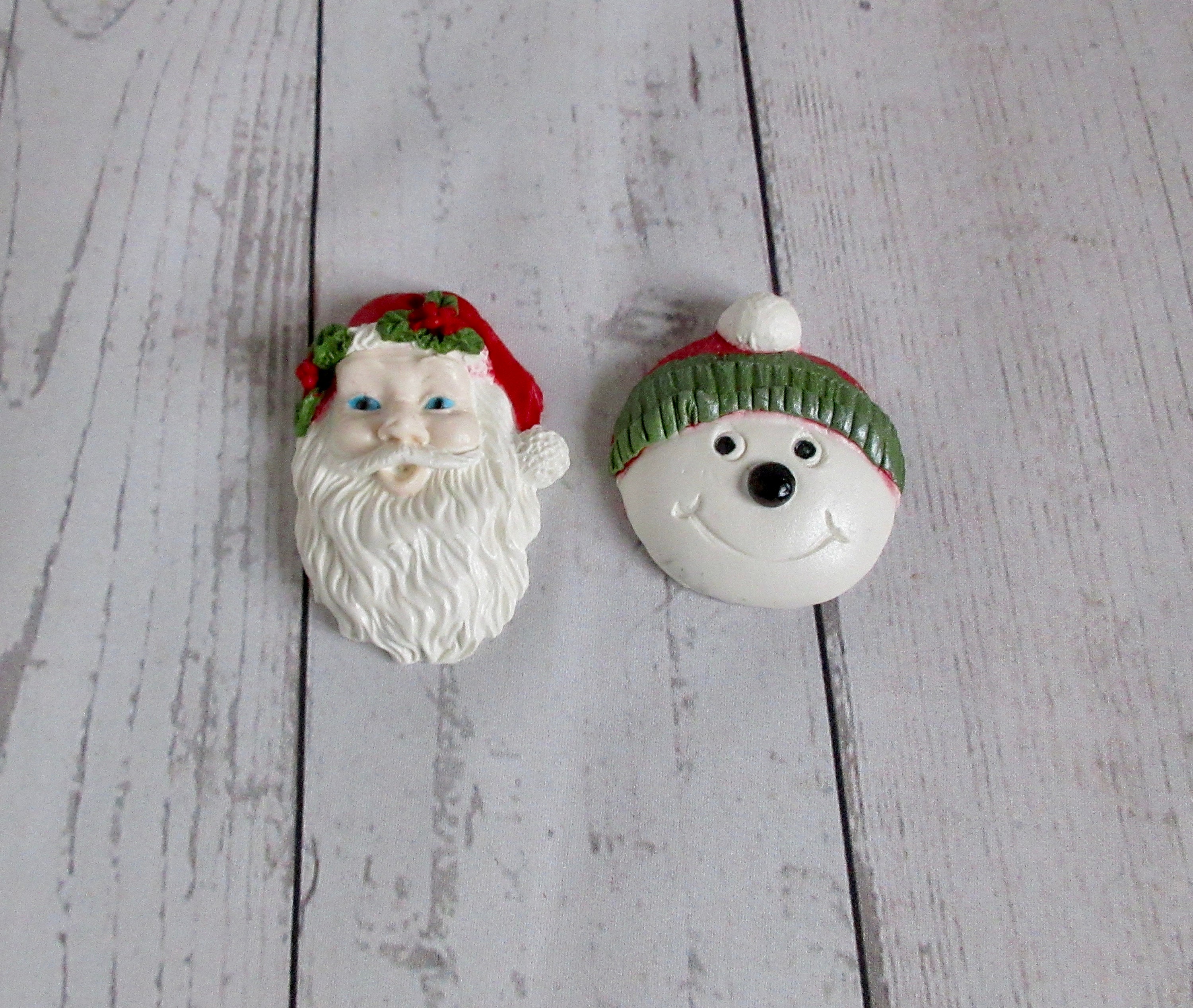 Edible Santa Claus Cake Topper. Edible Snowman Cake Topper. | Etsy