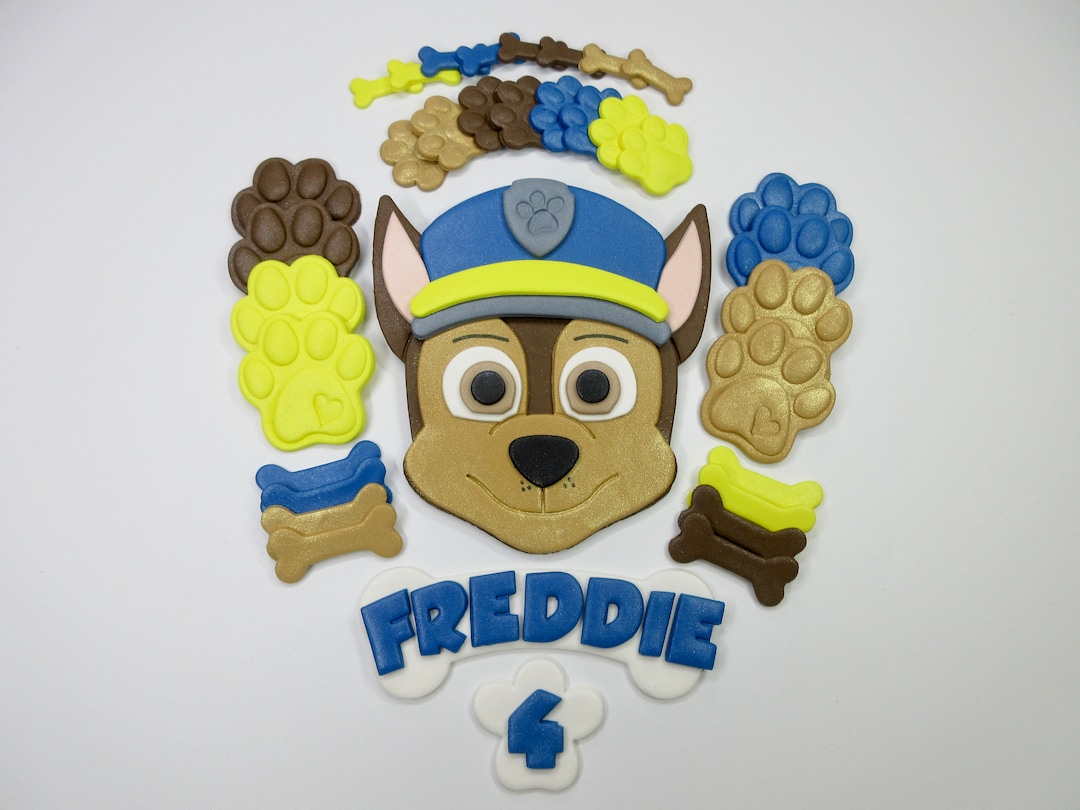 Fondant Paw and Patrol Cake Topper, Personalised, Edible Fondant,  Handmade Fresh to All Characters Canada
