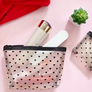 Sac de maquillage transparent, sac de maquillage