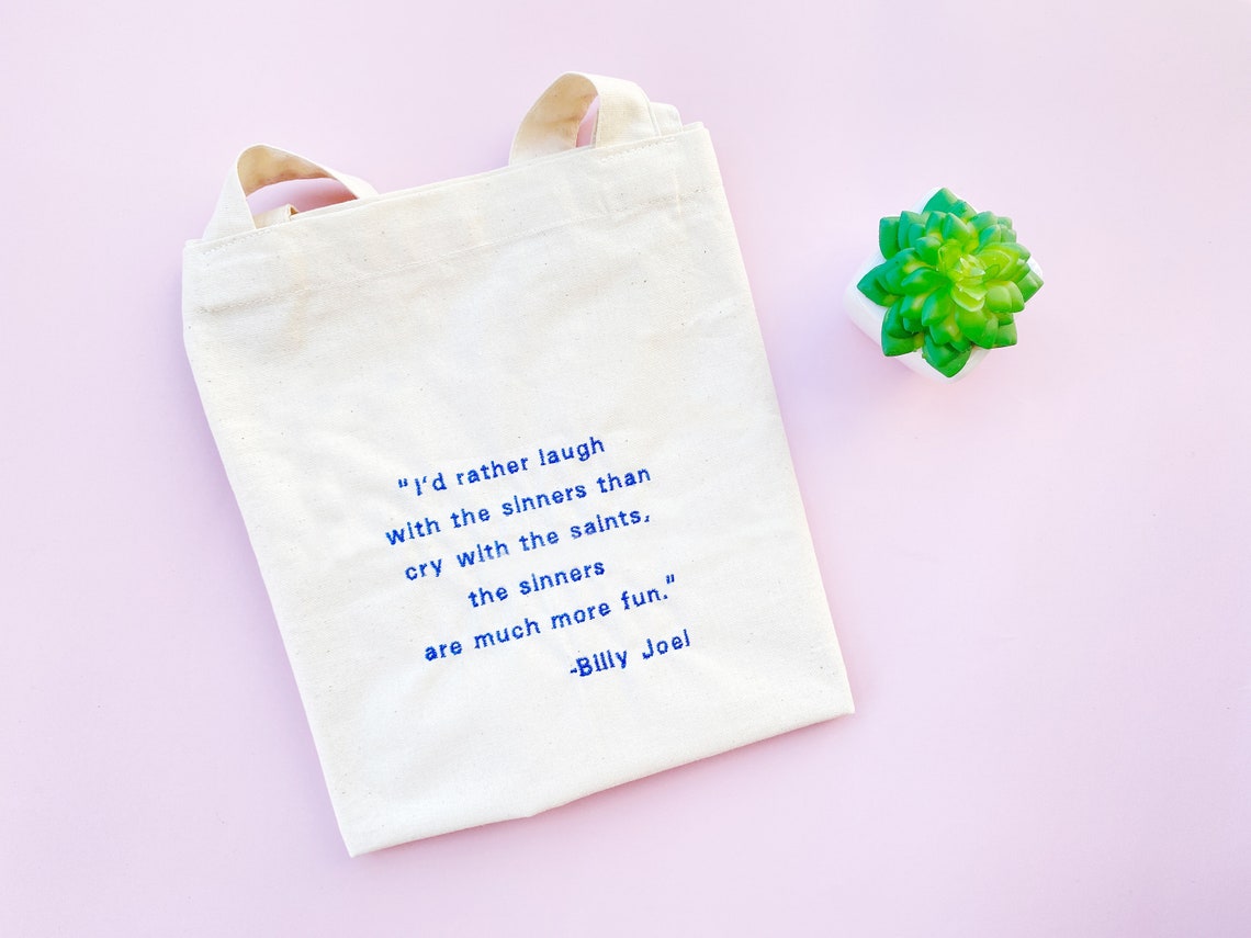 Personalized Tote Bag Custom Name Tote Bagtote Bag With Etsy