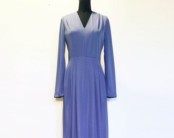 Vintage 70s Slinky Maxi Dress with Side Slit