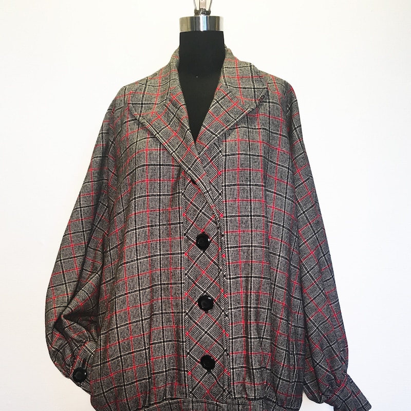 Black Cropped Cocoon Jacket