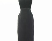 Vintage 90s Calvin Klein High Waist Black Denim Skirt