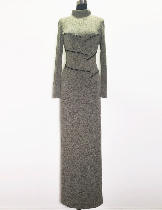 Vintage 90s HIgh Neck Sweater Dress