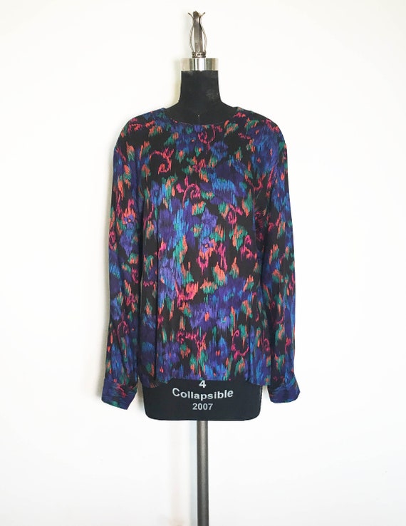 Vintage Abstract Floral Pendleton Blouse - image 1