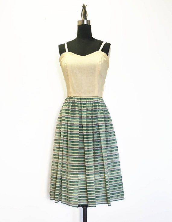 Vintage 1950s Striped Sundress