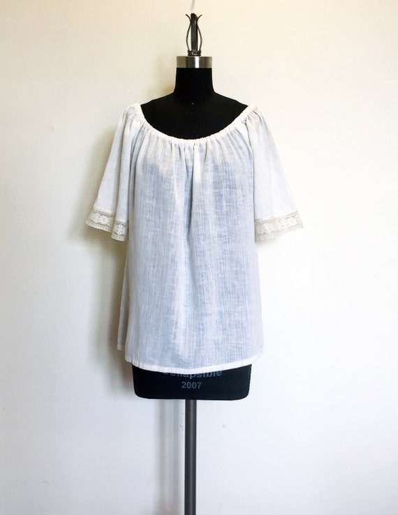 Vintage Peasant Blouse - image 1