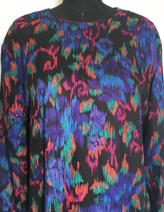 Vintage Abstract Floral Pendleton Blouse - image 2