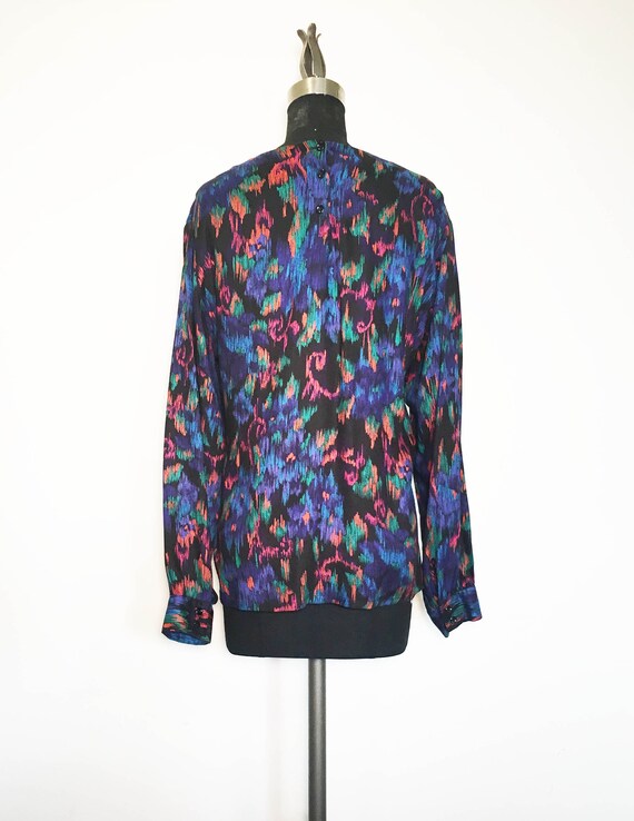 Vintage Abstract Floral Pendleton Blouse - image 3