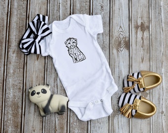 NEW Creations of Grace Newborn Infant Creeper Leopard One Piece