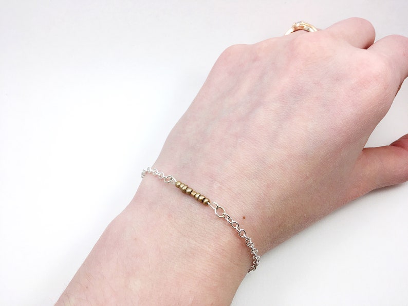 Dainty Bracelet Everyday Bracelet Gold Bar Bracelet