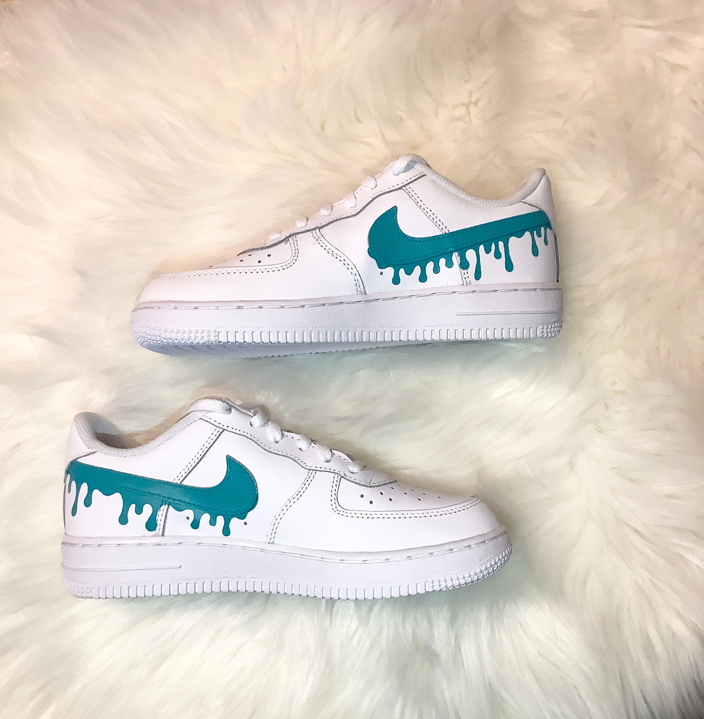 Nike Air Force 1 X Drippy Swoosh - Etsy