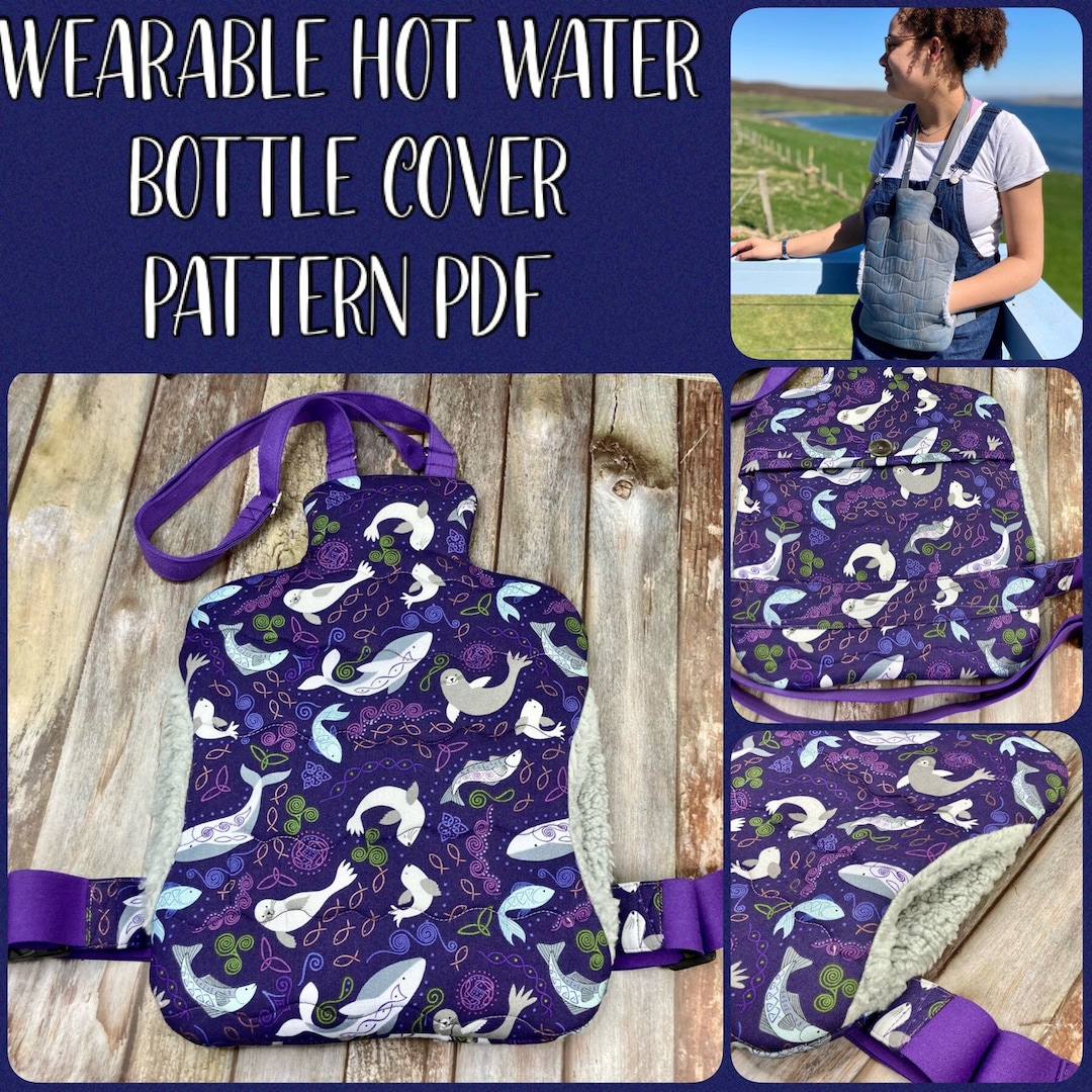 How to Make Hot Water Bottle Cover / Easy Sew Tutorial for Beginners 