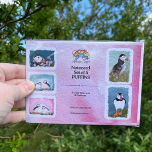 Greetings Card | Puffin - Set of 5 Notecards