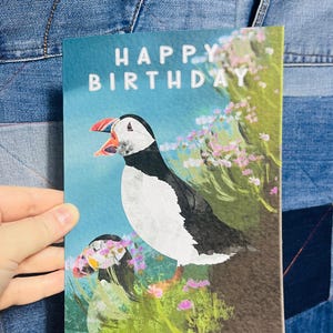 Greetings Card | Puffin Together - Personalised Birthday Card, Anniversary Card, Valentines Card, I Puffin Love You