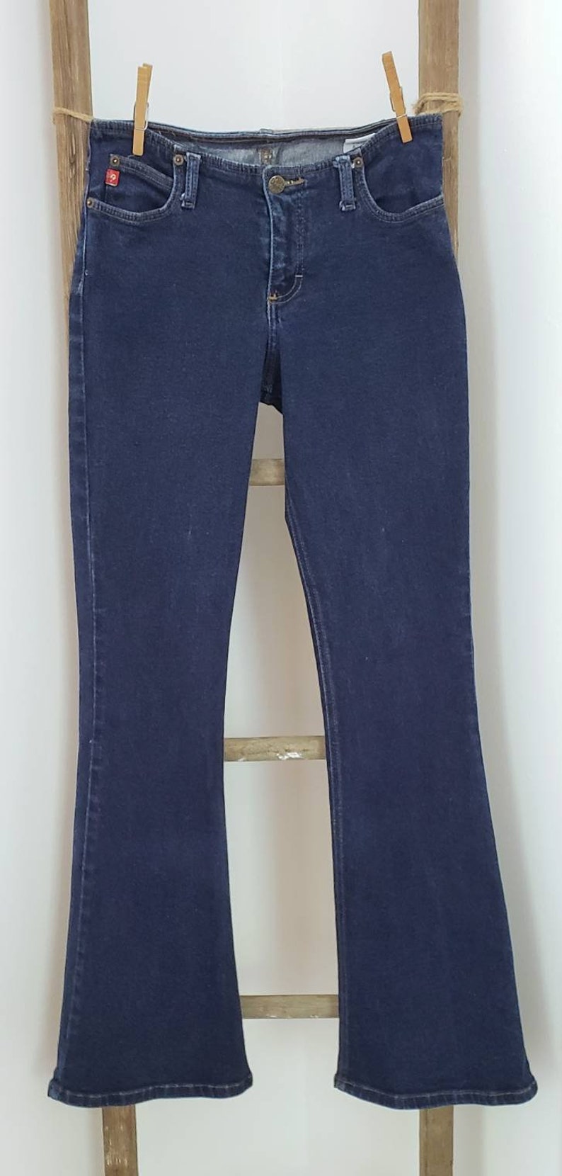 90s Jeans Vintage Mudd Jeans Dark Wash Bell Bottoms Size 7 Etsy