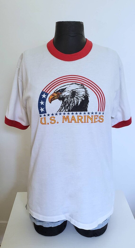 Vintage USMC Ringer Tshirt