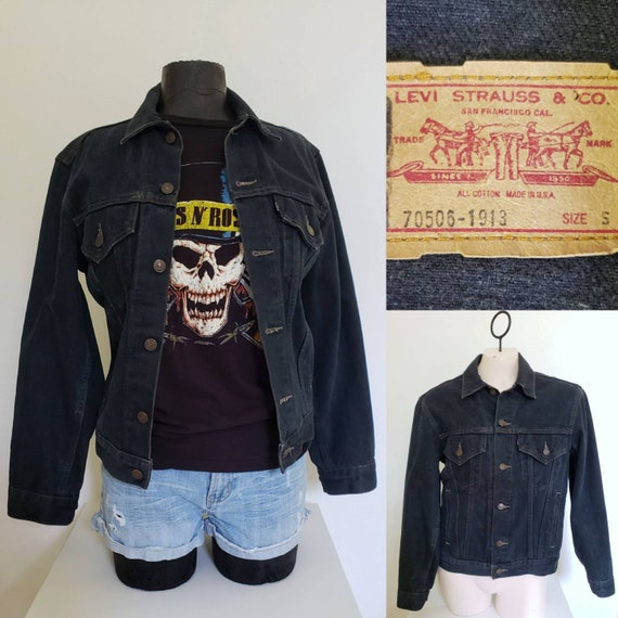 vintage black levis jacket