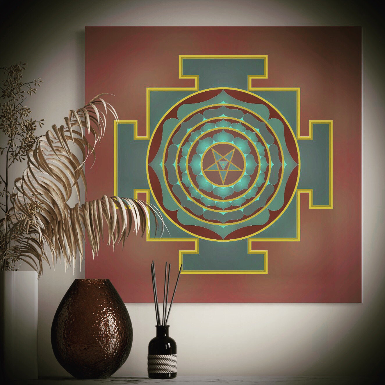 Goddess Matangi Yantra Sacred Geometric Art - Etsy