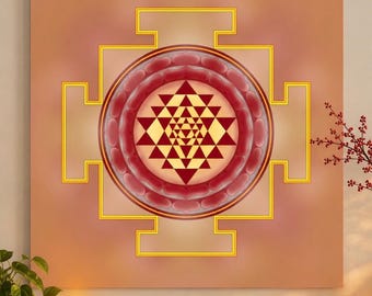 Shri Yantra Canvas Print | Sacred Geometry Art | Vaastu Art