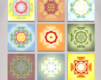 Yantra Art Prints - Shipping to EU, UK and Australia - 24"x24"