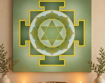 Ketu Yantra Canvas Print | Sacred Geometry | Vaastu Art