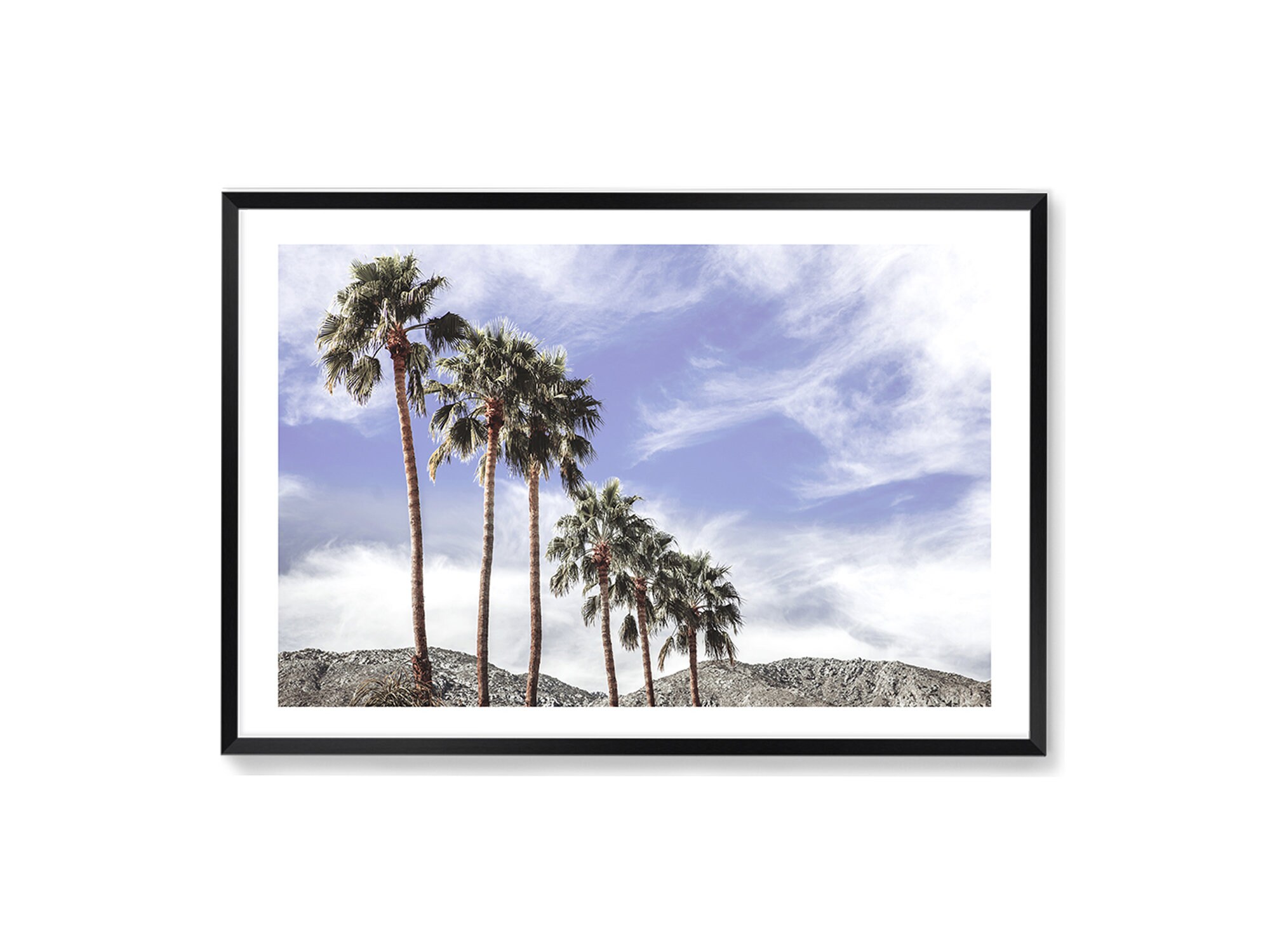Palm Springs Art Print Palm Tree Wall Art Print California Etsy España