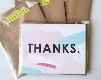 THANKS Card | Thank you card | Thank you Gift | simple thank you card | cute card | thank you | greeting card