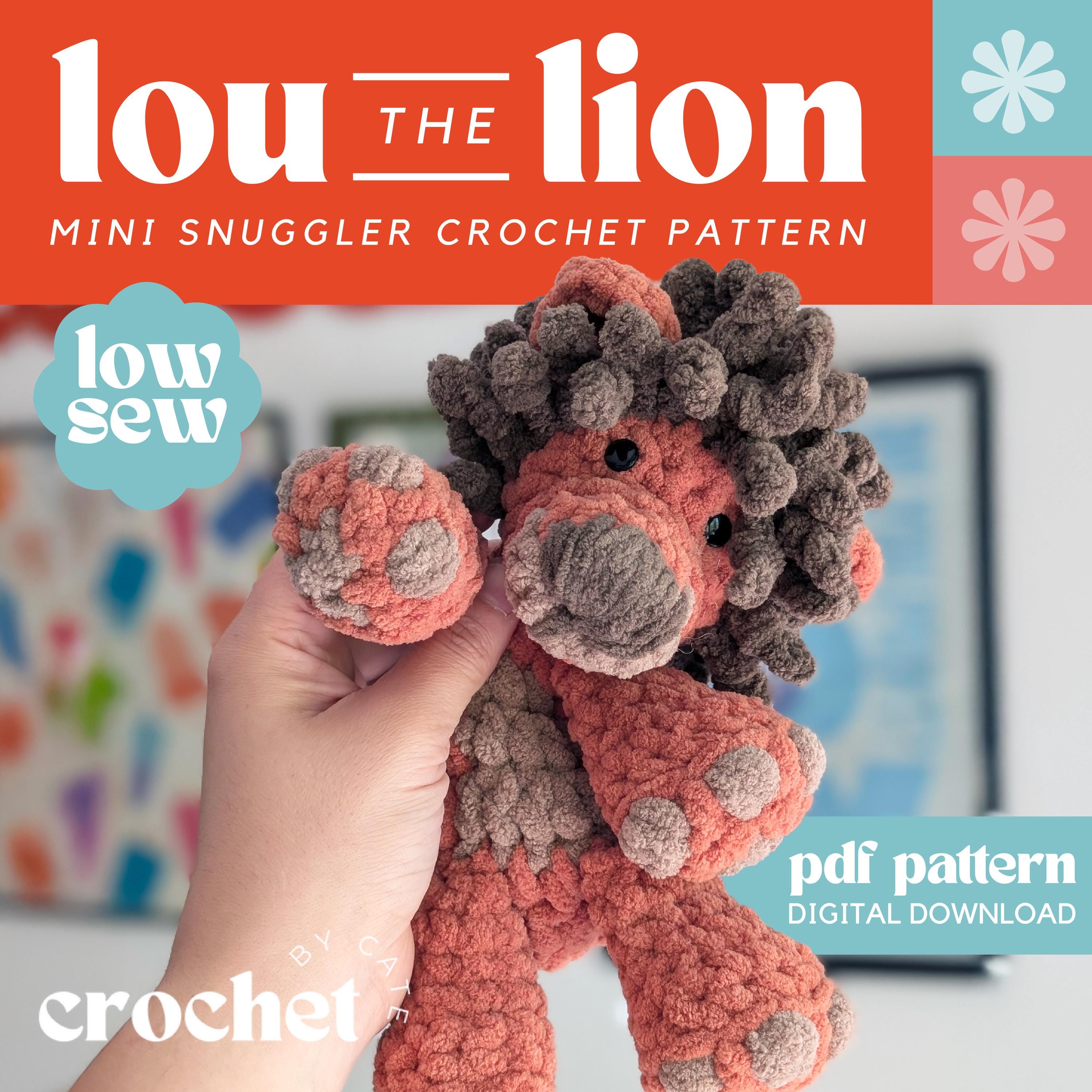 39 Lion Crochet Patterns to Stitch for Nurseries, Gifts, and Safari-Inspired Decor 13 Lou the Mini Lion Snuggler Crochet Pattern: No-Sew Lion