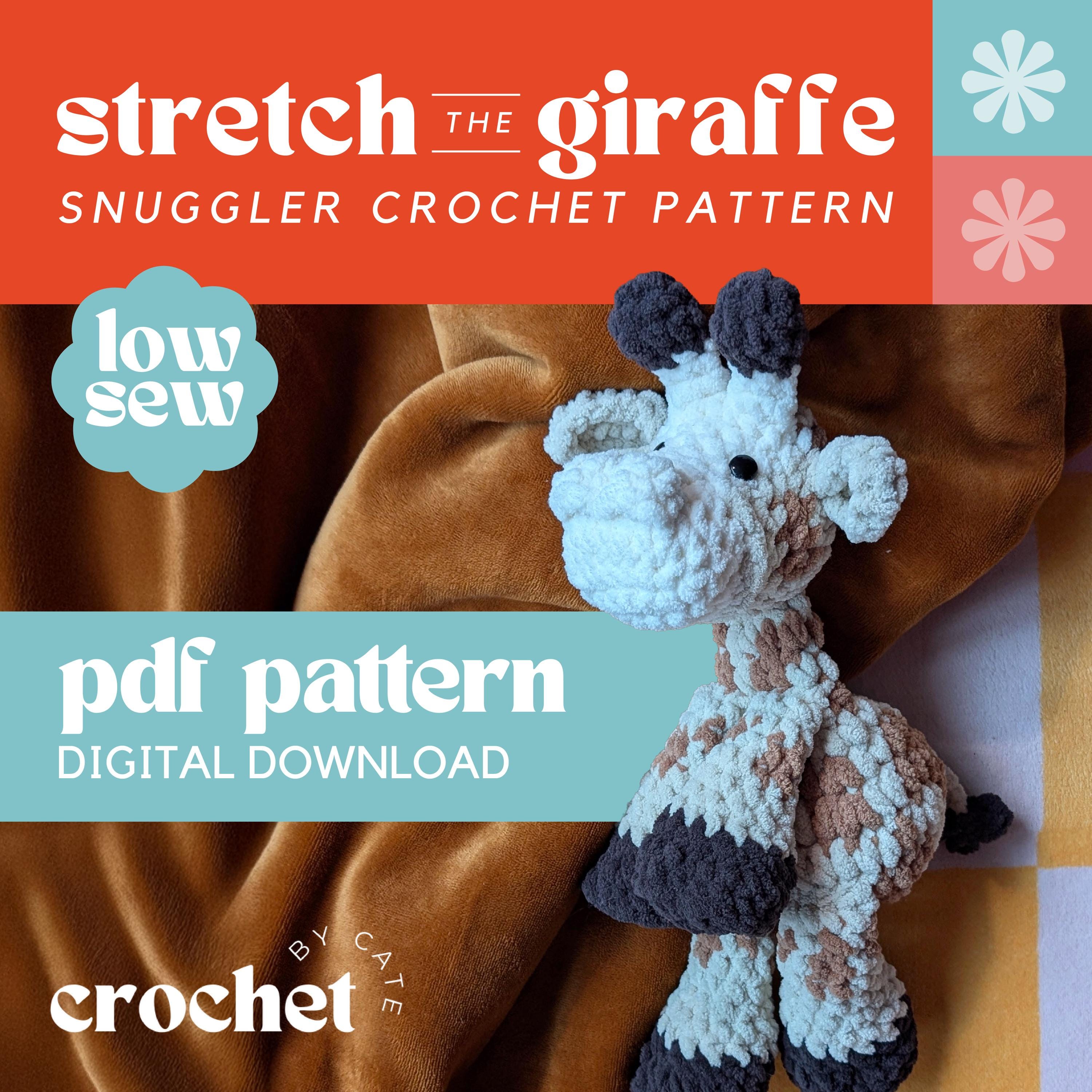 38 Giraffe Crochet Patterns for Amigurumi, Hats, Appliques, and Plush Designs 20 Crochet Giraffe Snuggler Pattern: Low-Sew Chenille Lovey