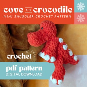 Mini Crochet Crocodile Snuggler Pattern: Croc Lovey (PDF Pattern)