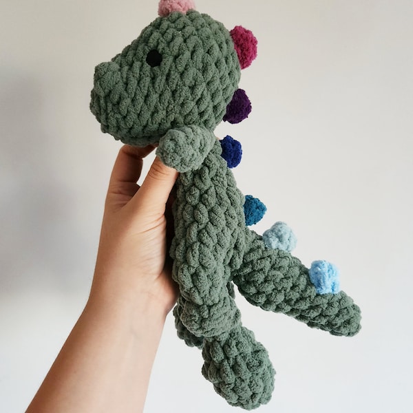 Ready to Ship Mini Dino Lovey | Dinosaur Lovey | Dino Snuggler | Dinosaur Nursery | Baby Shower Gift | Baby Boy Gift | Lovey | Snuggler