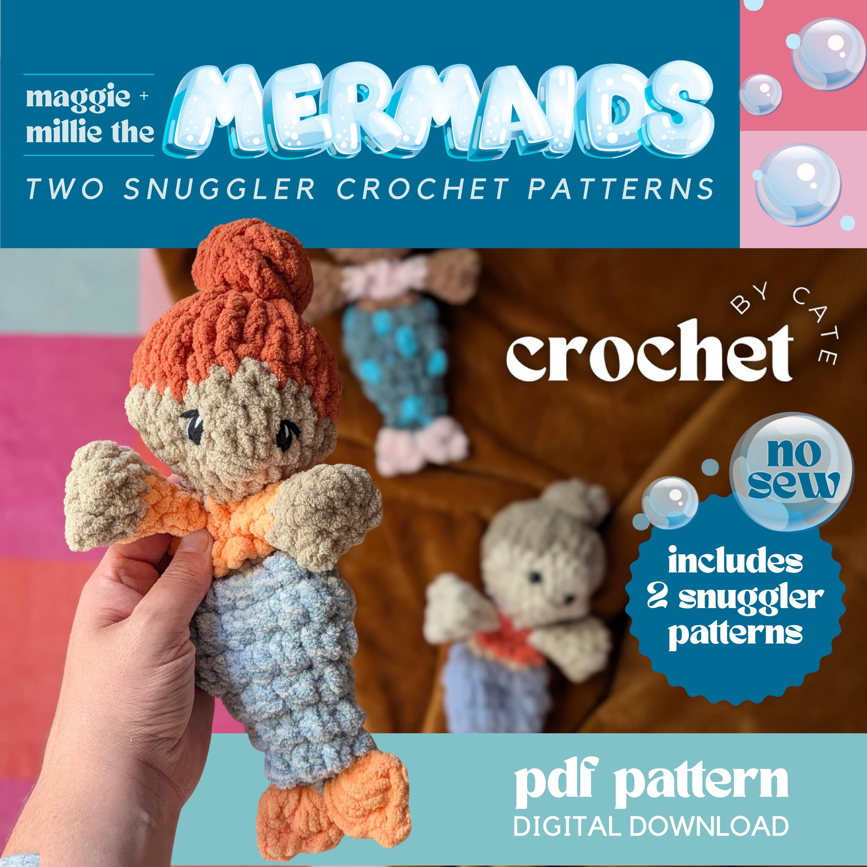 39 Mermaid Crochet Patterns: Amigurumi Dolls, Pocket Mermaids, and Creative Sea-Inspired... 14 Bundle: Mini and Standard Mermaid Snuggler Crochet