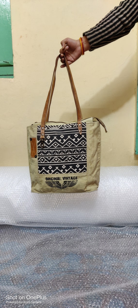 Borse tote borse a tracolla in tela firmate Etsy Italia
