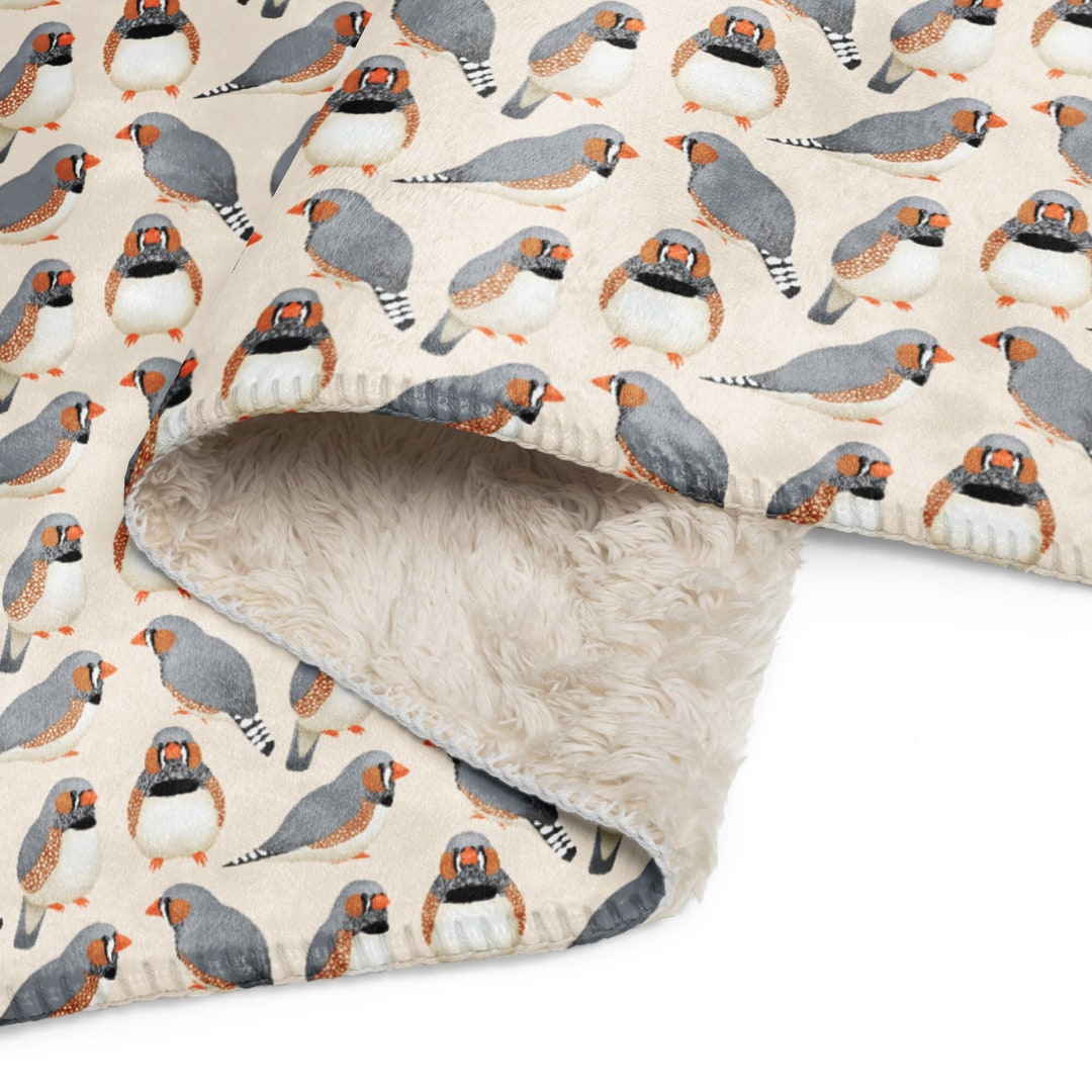 Zebra Finch Sherpa Blanket Ornithology Gifts Ornithologist Etsy