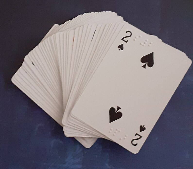 Braille Playing Cards Etsy