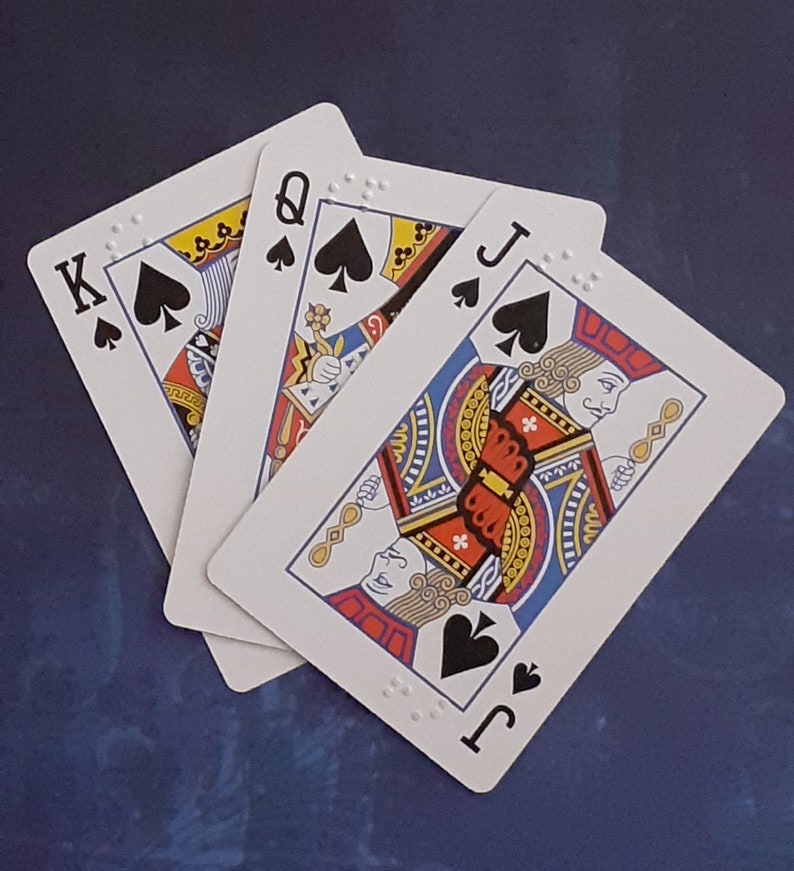 Braille Playing Cards Etsy