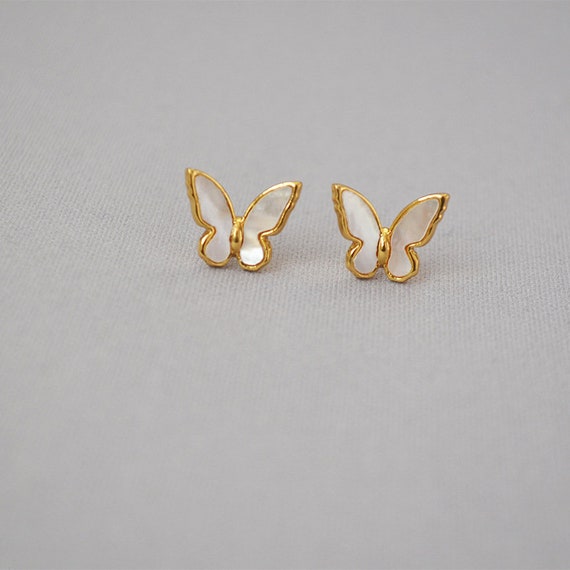 18K Butterfly Shaped Earrings READY TO SHIP