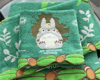 Green Anime Characters Towels, Embroidered Flower Bathroom Towels, Rainbow Towels for Your Daily Routine