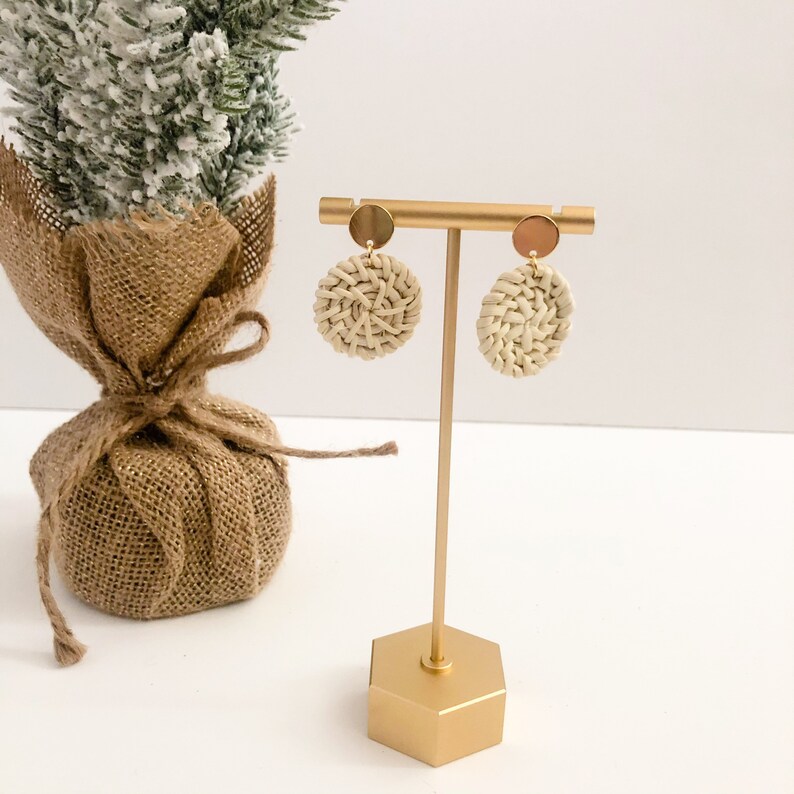 Rattan Tassel earringsmacrame earringsRattan dangles