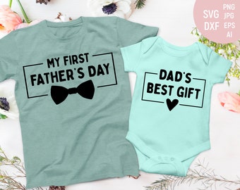 Download First Fathers Day Onesie Svg