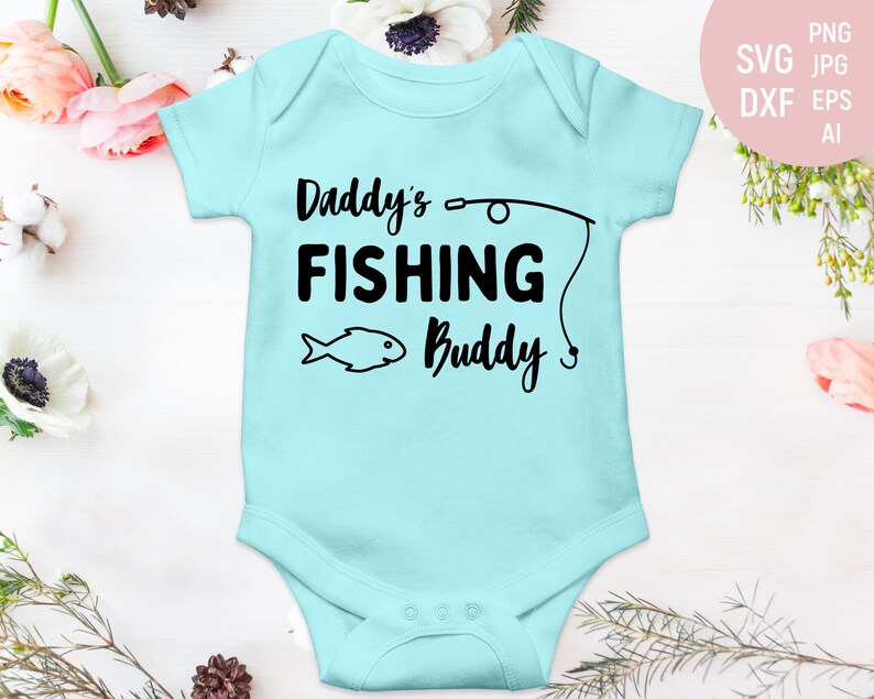 Download Daddys Fishing Buddy Svg Fishing Svg dad gift svg Toddler | Etsy