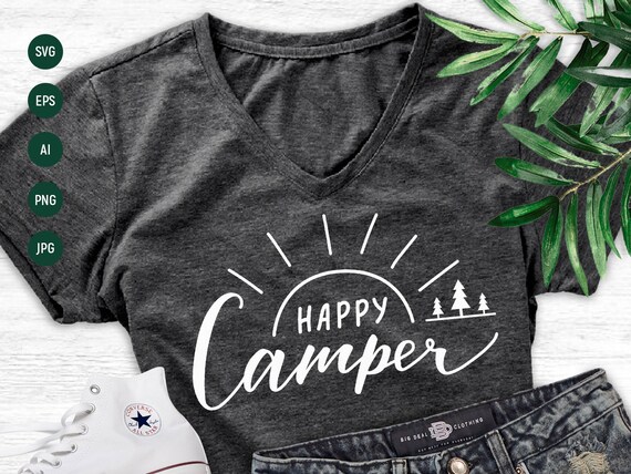 Happy Camper SVG / Camper SVG / Happy Camping svg / Camping | Etsy